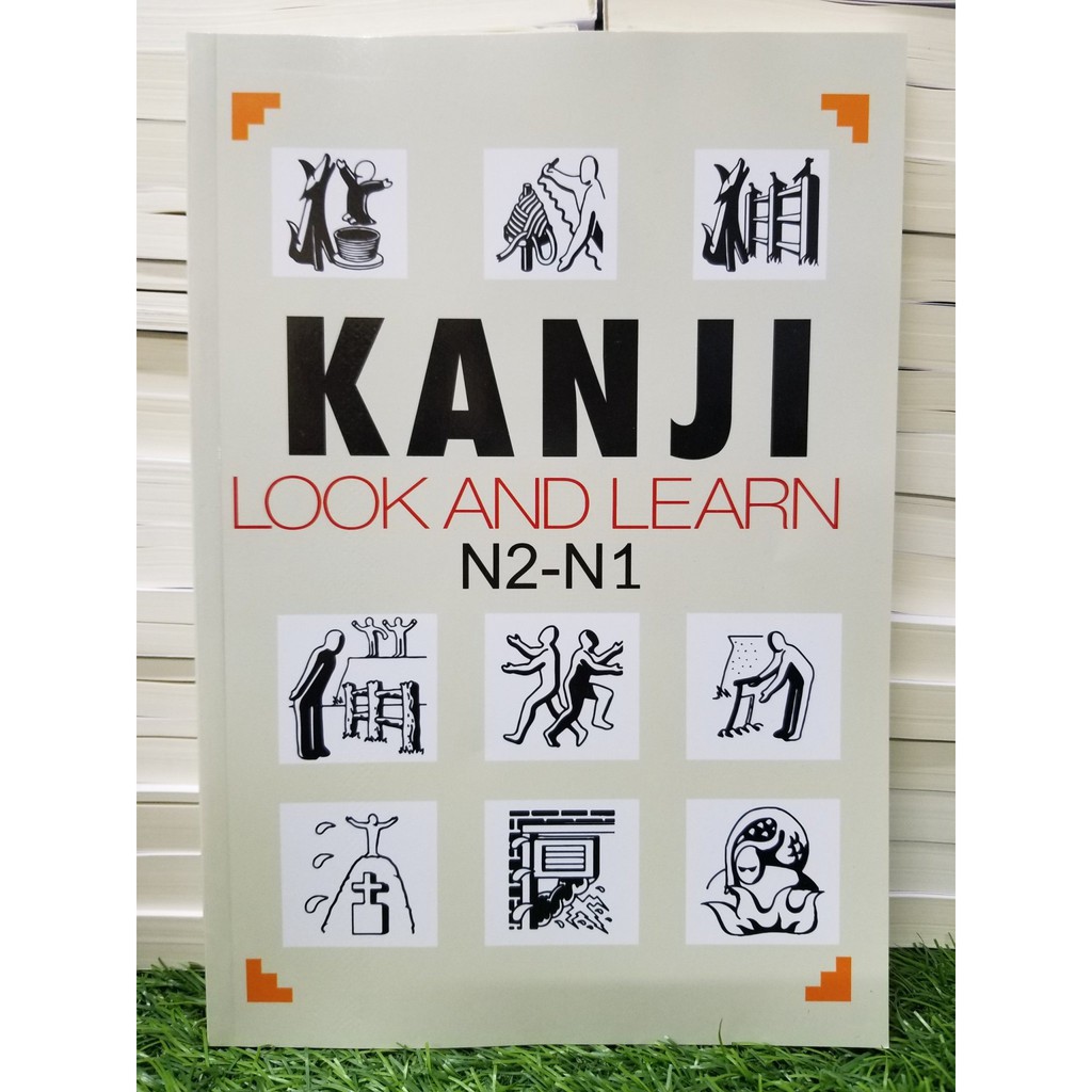 Học tiếng Nhật - Kanji look and learn N2.N1 (như hình)