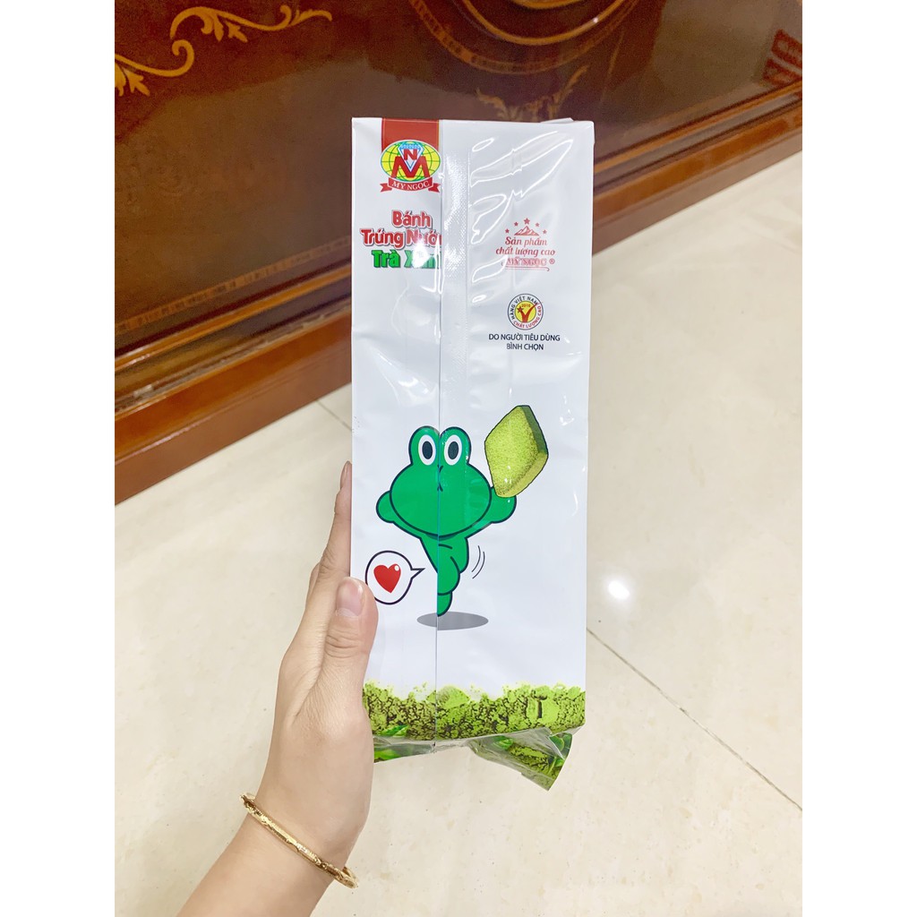 MỸ NGỌC - 162g Bánh trứng nướng TRÀ XANH - Baked egg cake with Green tea 162g