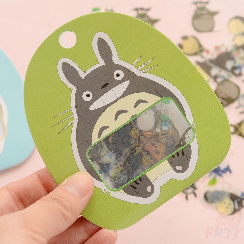 1 Bộ 60 Miếng Dán Trong Suốt Hình Totoro Đáng Yêu