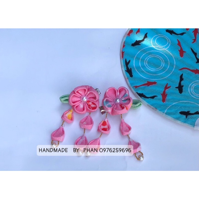 Hoa cài tóc Kanzashi loại 1 hoa nhỏ