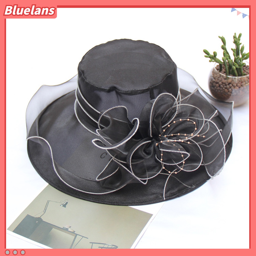 Mũ Chống Nắng Mỏng Nhẹ In Họa Tiết Hoa Xinh Xắn Thiết Kế Điều Chỉnh Được Thời Trang Đi Biển 48h