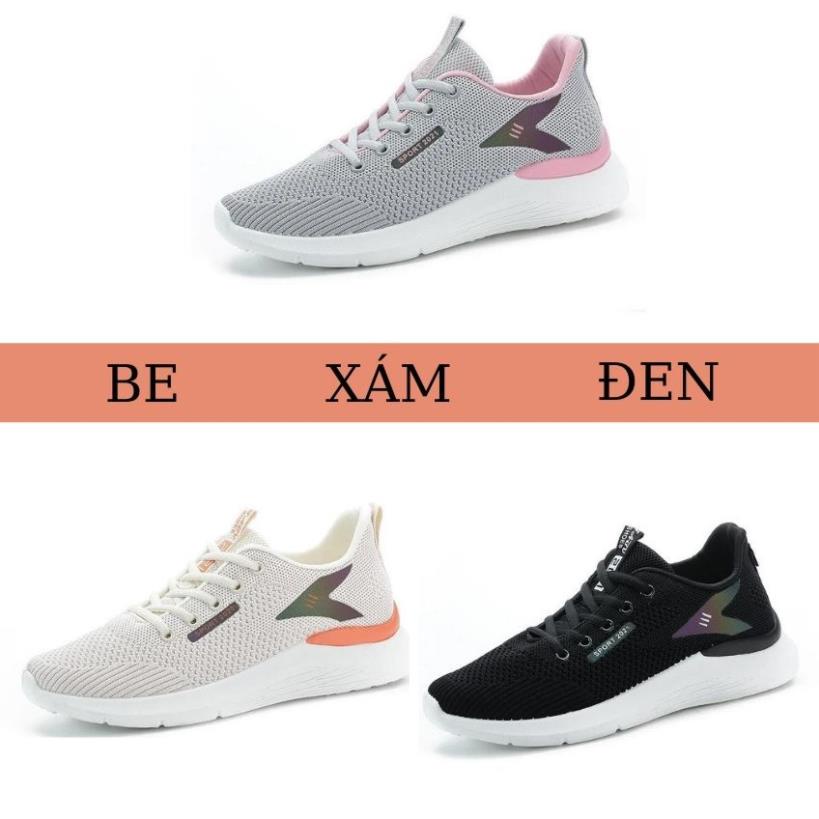 Giày Thể Thao Nữ Cổ Thấp Đế Cao Su 3cm Êm Chân Thoáng Khí Năng Động Trẻ Trung GTTN06 SUNO STORE 🐡