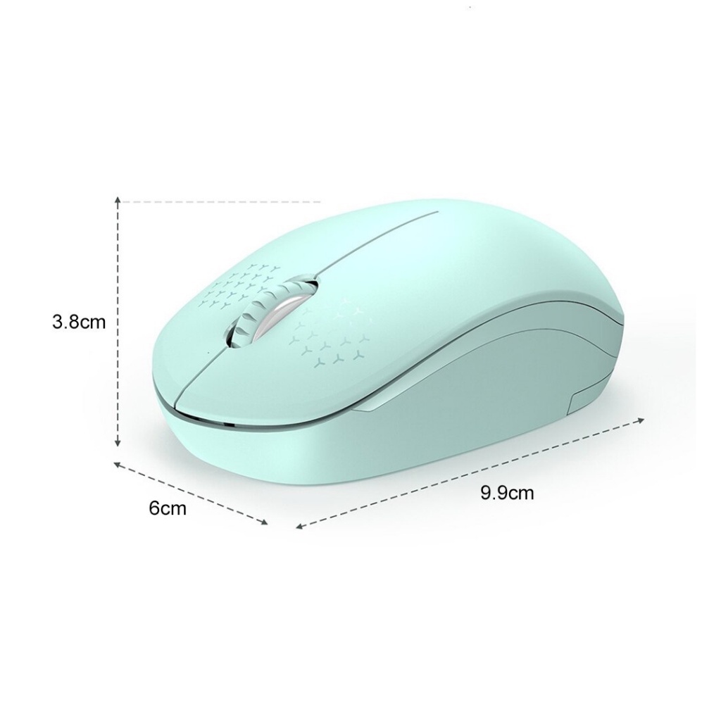 Chuột Mouse không dây FD-i210 Green/Pink Chính hãng (Có pin, 1xAA)