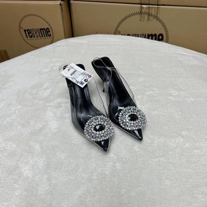 Giày Cao gót đính đá Za