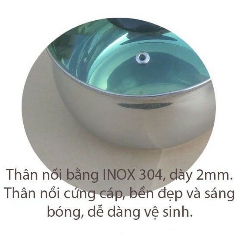 Quánh Inox 304 kích thước 18cm dày 2mm