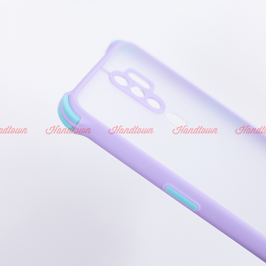 Ốp Lưng Chống Sốc Nhám Oppo A5 2020 Oppo A9 2020 OppoA5 2020 OppoA9 2020 Viền Màu Thời Trang TPU Viền Dẻo Lưng Cứng