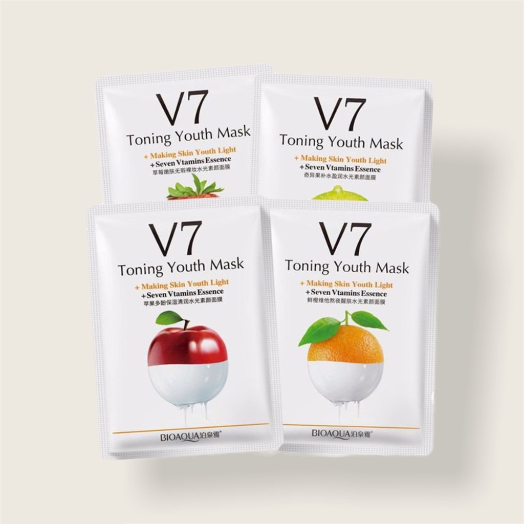 Mặt nạ V7 Toning Youth Mask nội địa Trung Bioaqua CS61