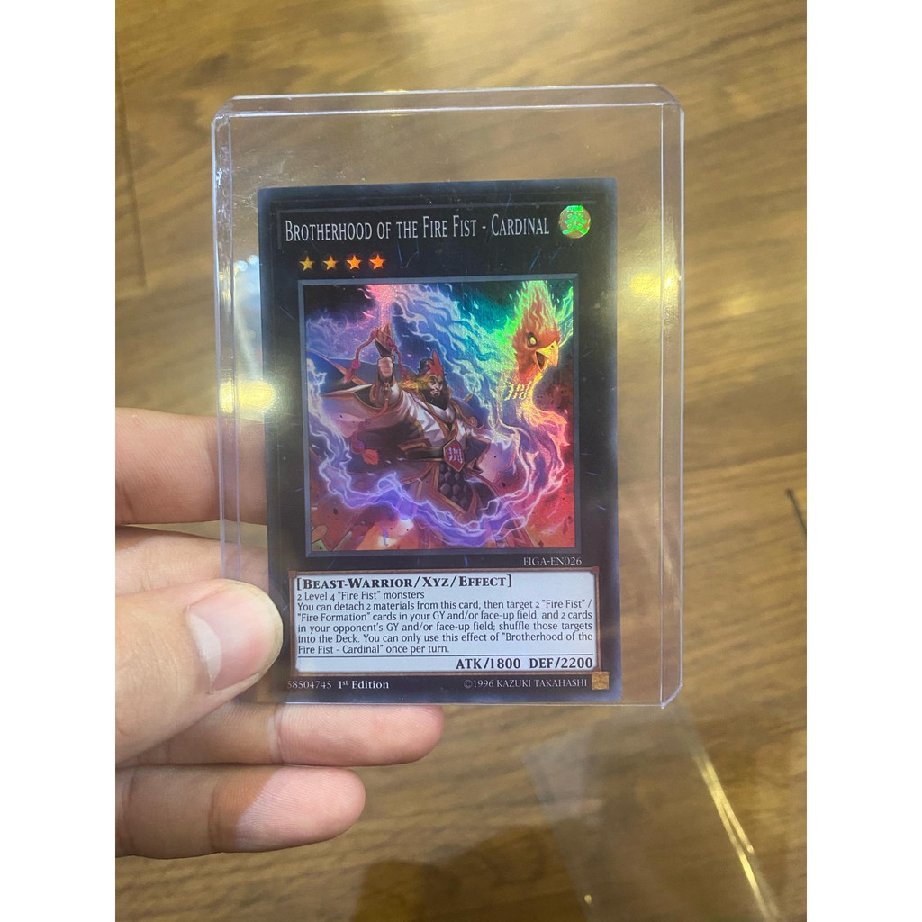 [ Dưa Hấu Yugioh ] Lá bài thẻ bài Brotherhood Of The Fire Fist Cardinal – Super Rare - Tặng bọc bài nhựa bảo quản