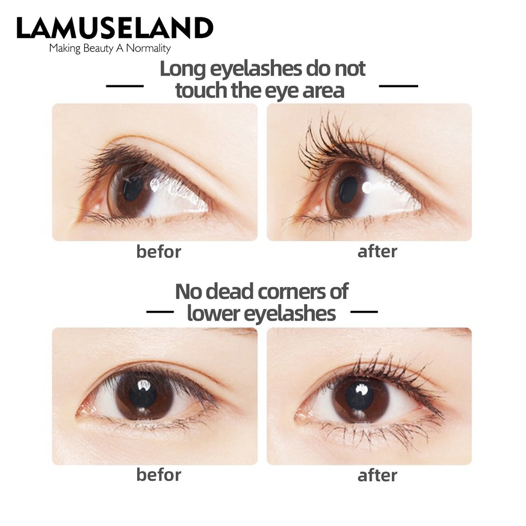 LAMUSELAND Slim Brush Head Waterproof Mascara Cosmetic 8g N3101 | BigBuy360 - bigbuy360.vn