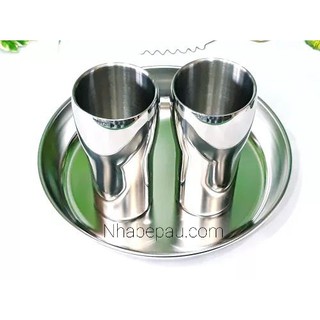 Ly inox 304 2 lớp cao cấp XK