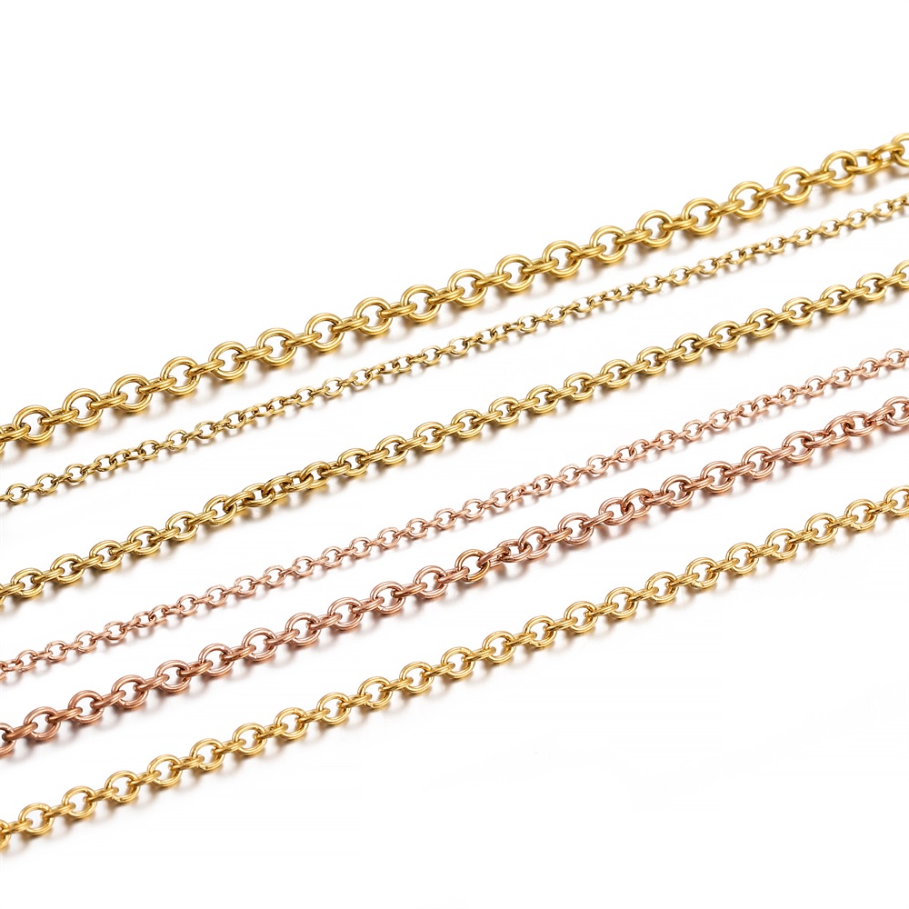 Chuỗi dây thép không gỉ ST.KUNKKA không phai màu dài 2m làm vòng tay/vòng cổ thủ công DIY