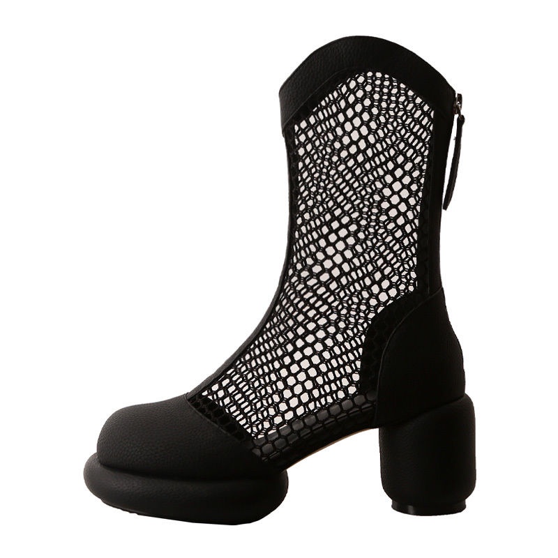 Giày Boot Thiết Kế Mới Phối Lưới Thoáng Khí Năng Động Thời Trang Mùa Hè Dành Cho Nữ