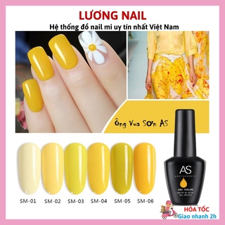 Sơn gel AS cao cấp màu vàng chanh mã SM