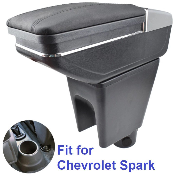 Hộp tỳ tay, đệm tỳ tay lắp cho xe ô tô Chevrolet Spark, Armrest box for Chevrolet Spark