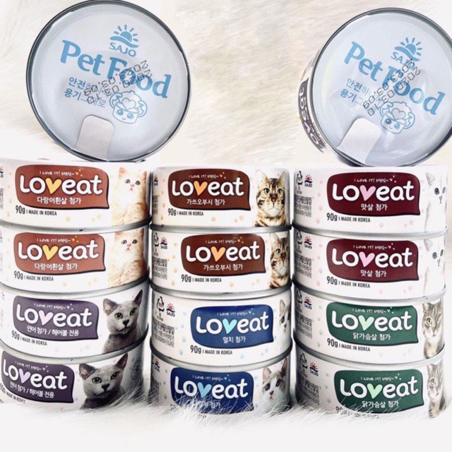 Pate Love Eat lon 90g cho mèo có hairball tiêu búi lông