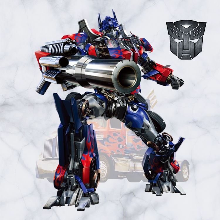 ▧Người vận chuyển Hornet Dán tường Optimus Prime Robot Xe hơi Hoạt hình Anime trang trí phòng cho trẻ em <