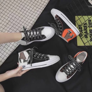 (Video thật + Kiểm hàng) Giầy nữ uzzang cao cổ hình giày