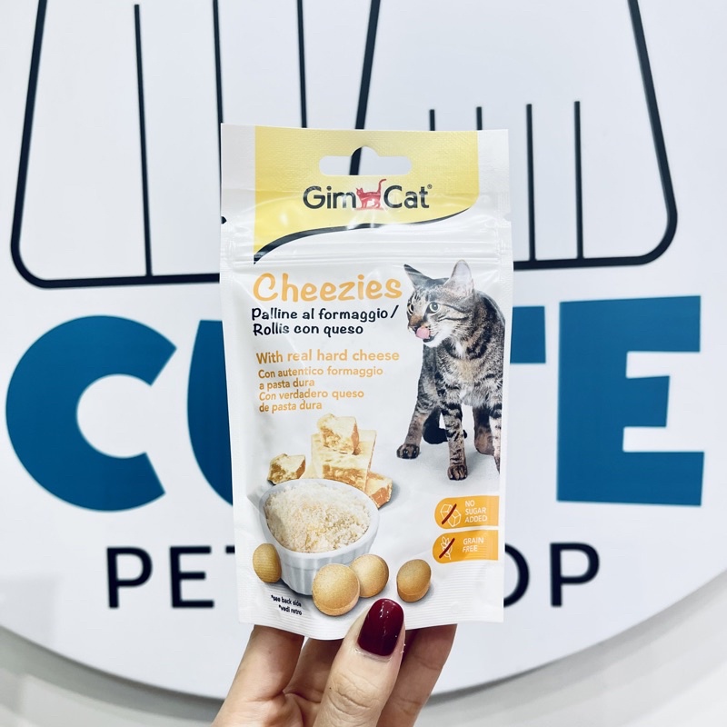 Gimcat Cheeze sản phẩm snack phô mai viên giúp giảm stress cho mèo