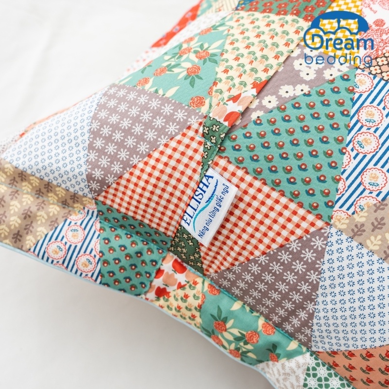 Vỏ gối nằm 45x65 1 đôi vải cotton Hàn quốc, áo gối nằm có trần lót bông khóa kéo tiện lợi Dream Bedding