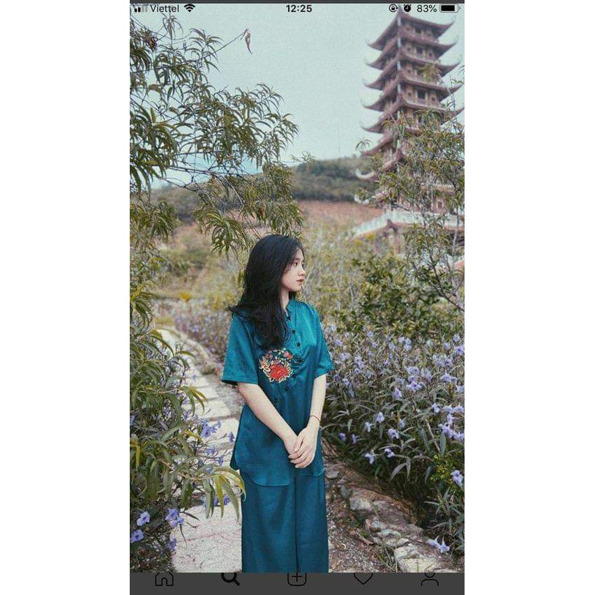 SET ĐỒ LAM ĐI CHÙA HIỀN HỒ CAO CẤP D02 | BigBuy360 - bigbuy360.vn