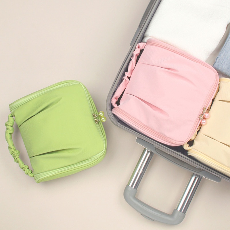 Túi Đựng Mỹ Phẩm Bằng Nylon Có Móc Treo Tiện Lợi