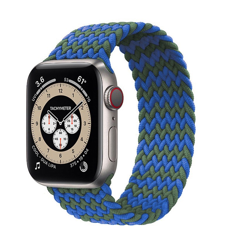 Dây đeo đồng hồ nylon co giãn 44mm 40mm 38mm 42mm cho Apple watch Series 3 4 5 Se 6