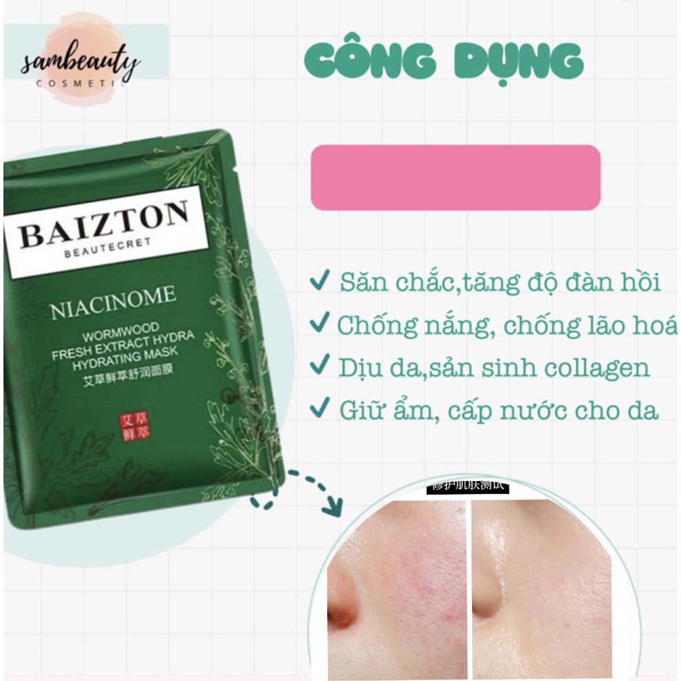 MẶT NẠ CHO DA DẦU, MẶT NẠ GIẤY phục hồi da ngăn ngừa mụn thúc đẩy làn da sản sinh collagen SamBeauty