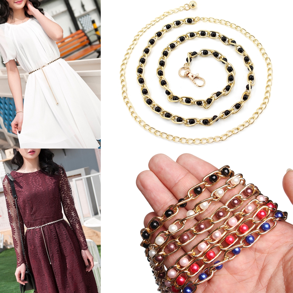 Váy xòe đính ngọc trai giả xinh xắn cho nữ