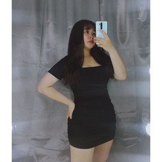 Đầm body cổ U bigsize