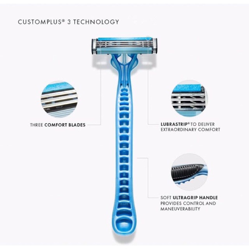 Dao cạo râu Gillette Custom Plus 3