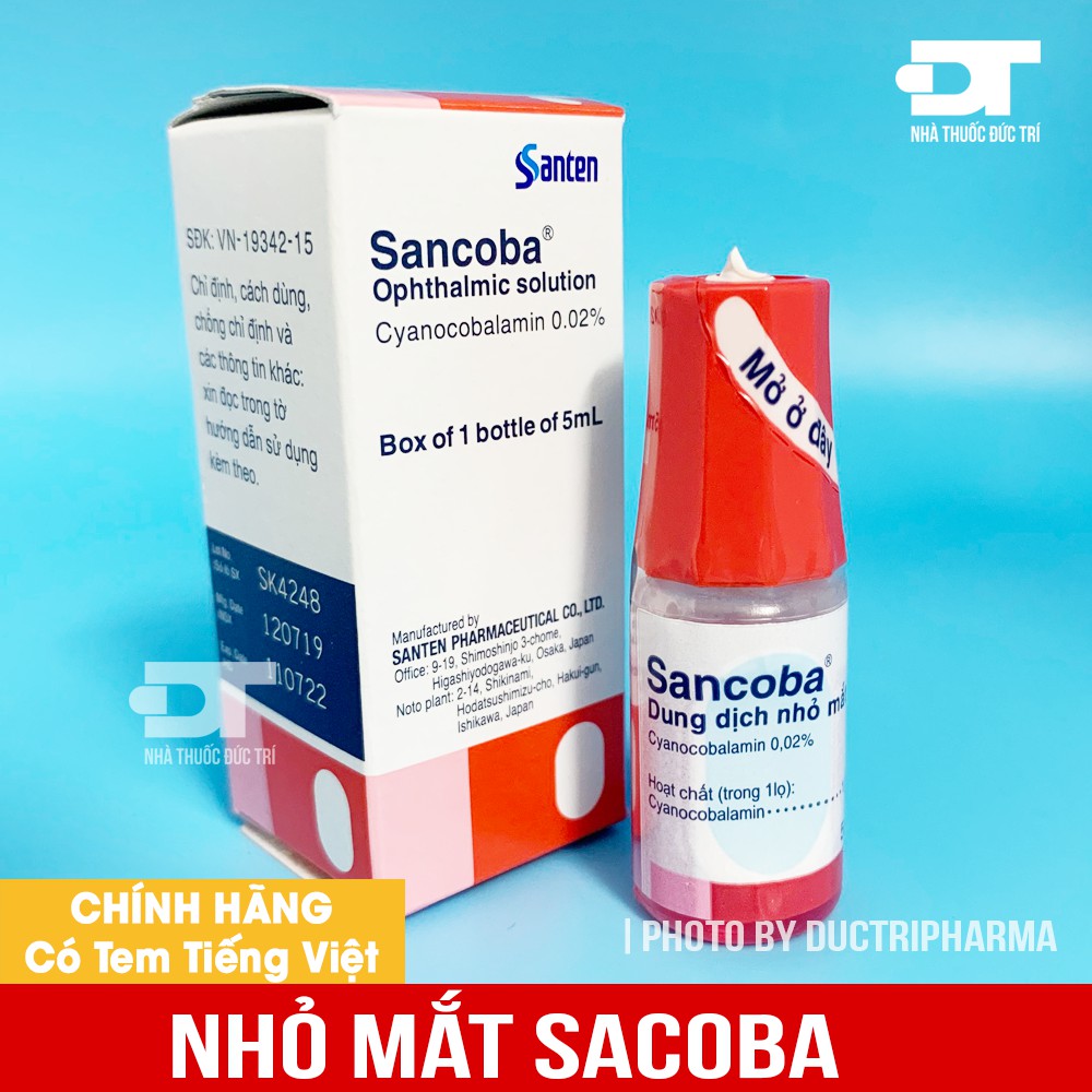 Nhỏ mắt Sancoba. Hàng chính ngạch công ty phân phối - [ Quầy Thuốc Bảo Lâm ] -[Chính Hãng]