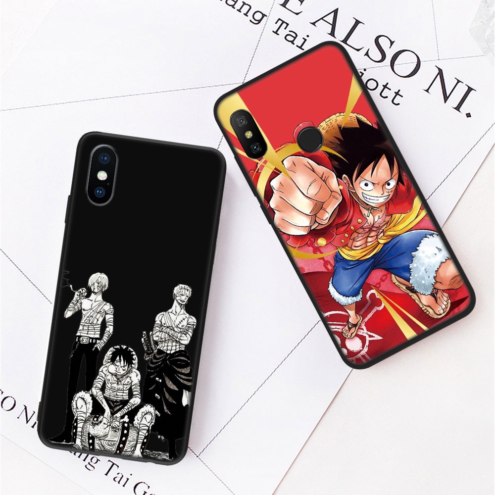 Ốp Điện Thoại Họa Tiết Hoạt Hình one piece luffy Cho xiaomi redmi note 5 6 7 pro 5a ti12