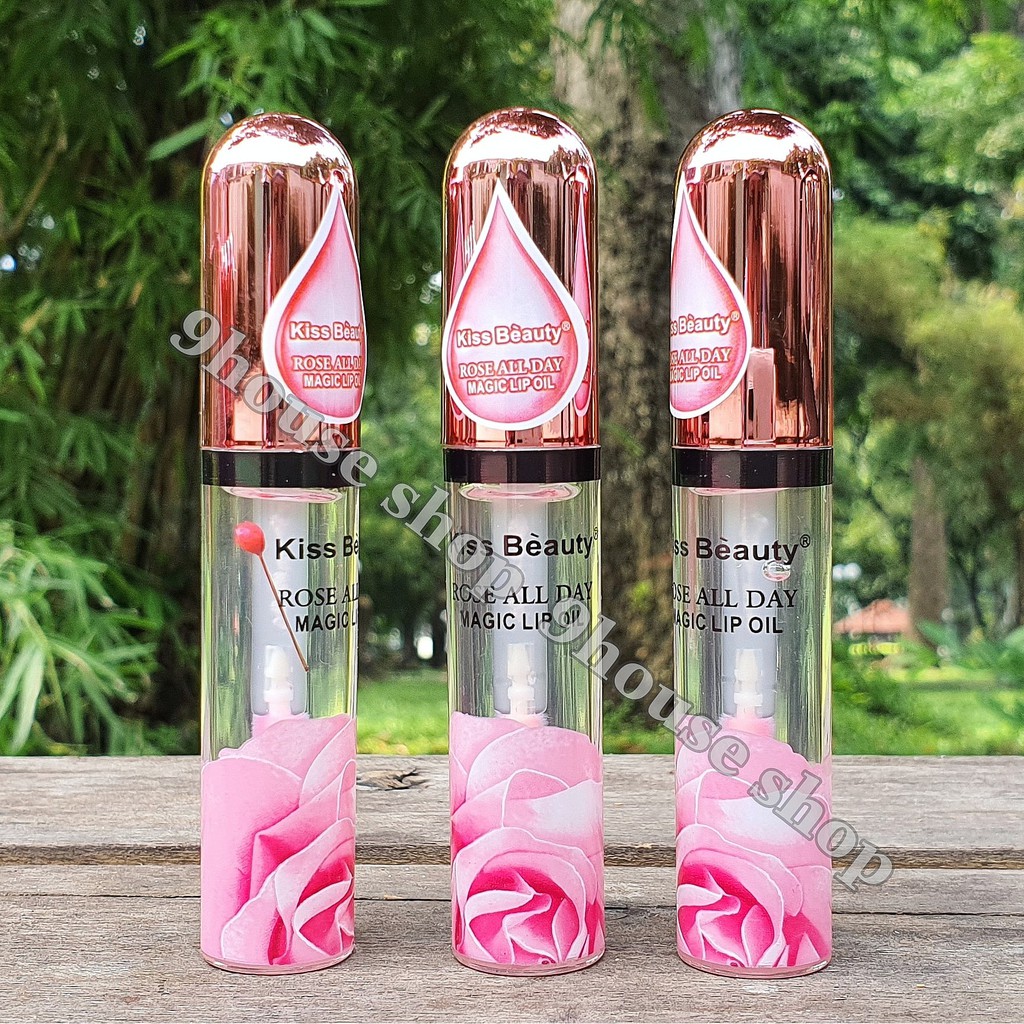 01 Son Hoa Hồng Dưỡng Môi ROSE ALL DAY Magic Lip Kiss Beauty 7ml Thái Lan