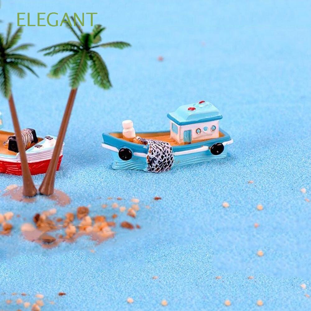 Đồ trang trí Thuyền Gỗ Trang Trí Bể Cá Sáng Tạo