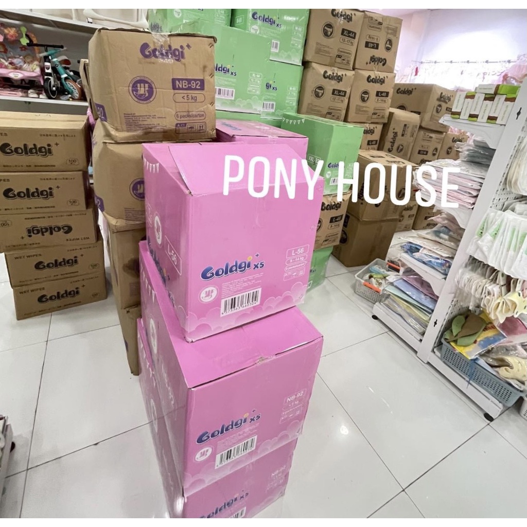 BỈM GOLDGI X5 NHẬT 2021 Tã DÁN/QUẦN ĐỦ SIZE NB92/S84/Md66/Mq60/Ld56/Lq48/XLq44/XXLq32 Chính Hãng Kèm Quà Tặng
