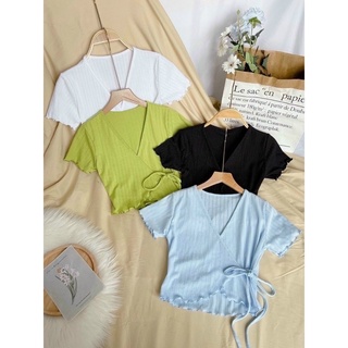 Áo đắp chéo cột nơ hông - Z7N