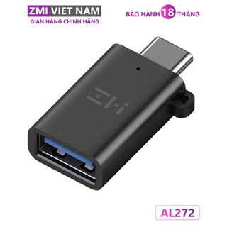 Bộ chuyển đổi otg zmi al272 type c to usb 3.0| bảo hành 18 tháng