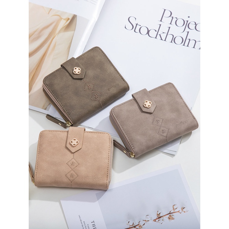 Ví Ngắn Đựng Thẻ Thiết Kế Dễ Thương Cho Nữ