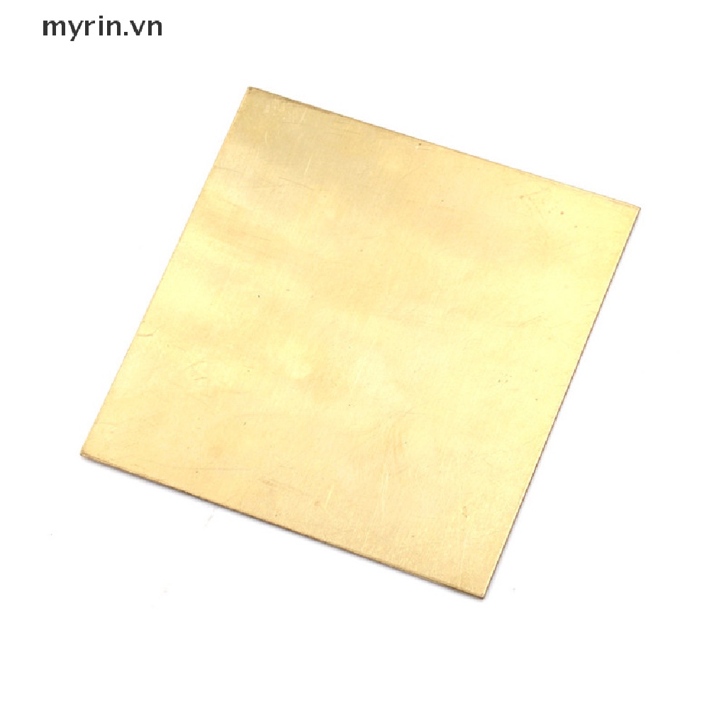 Tấm Lá Đồng Thau Mỏng 0.5mm / 0.8mm / 1mm / 2mm 100X100mm DIY