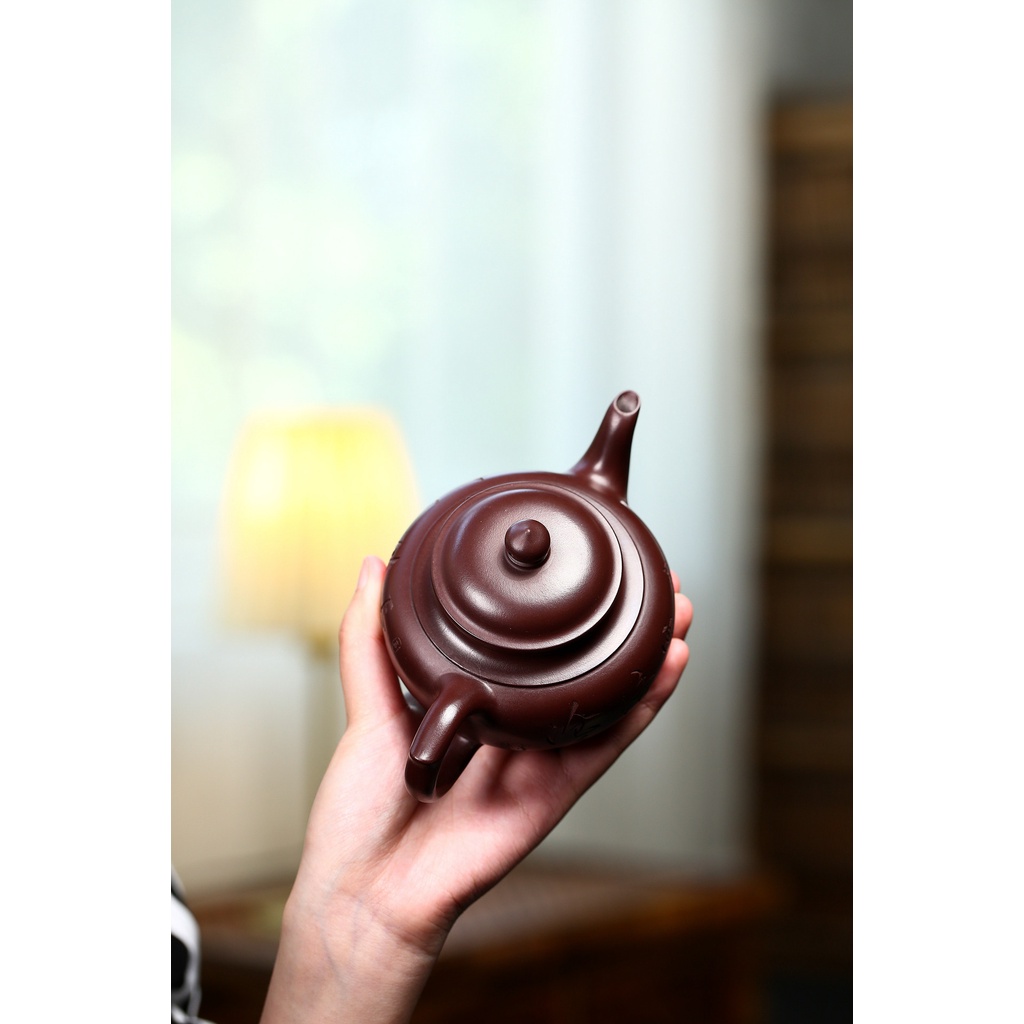 Ấm Tử Sa Nghi Hưng Thương Hải Tiếu Anh 250 ml (Bách Mục Tử Nê)