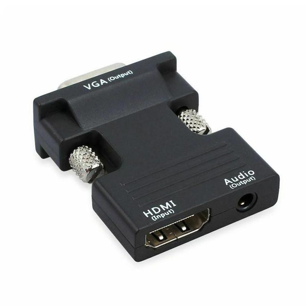 Đầu Chuyển Đổi 1080p Hdmi Cái Sang Vga Đực Với Cáp Âm Thanh Cho Pc Hdtv