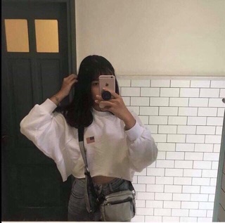 🔥CropTop Tay Dài USA
