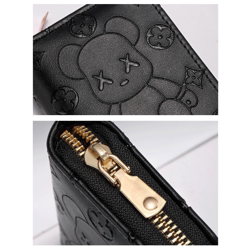 Ví nữ mini học sinh bỏ túi cute gấu mochi dễ thương nhiều ngăn thời trang Hàn Quốc đựng tiền cao cấp giá rẻ JOLITA VN53