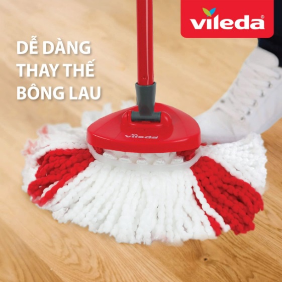 Bông lau thay thế cây lau nhà VILEDA Turbo Easy Wring&amp;Clean