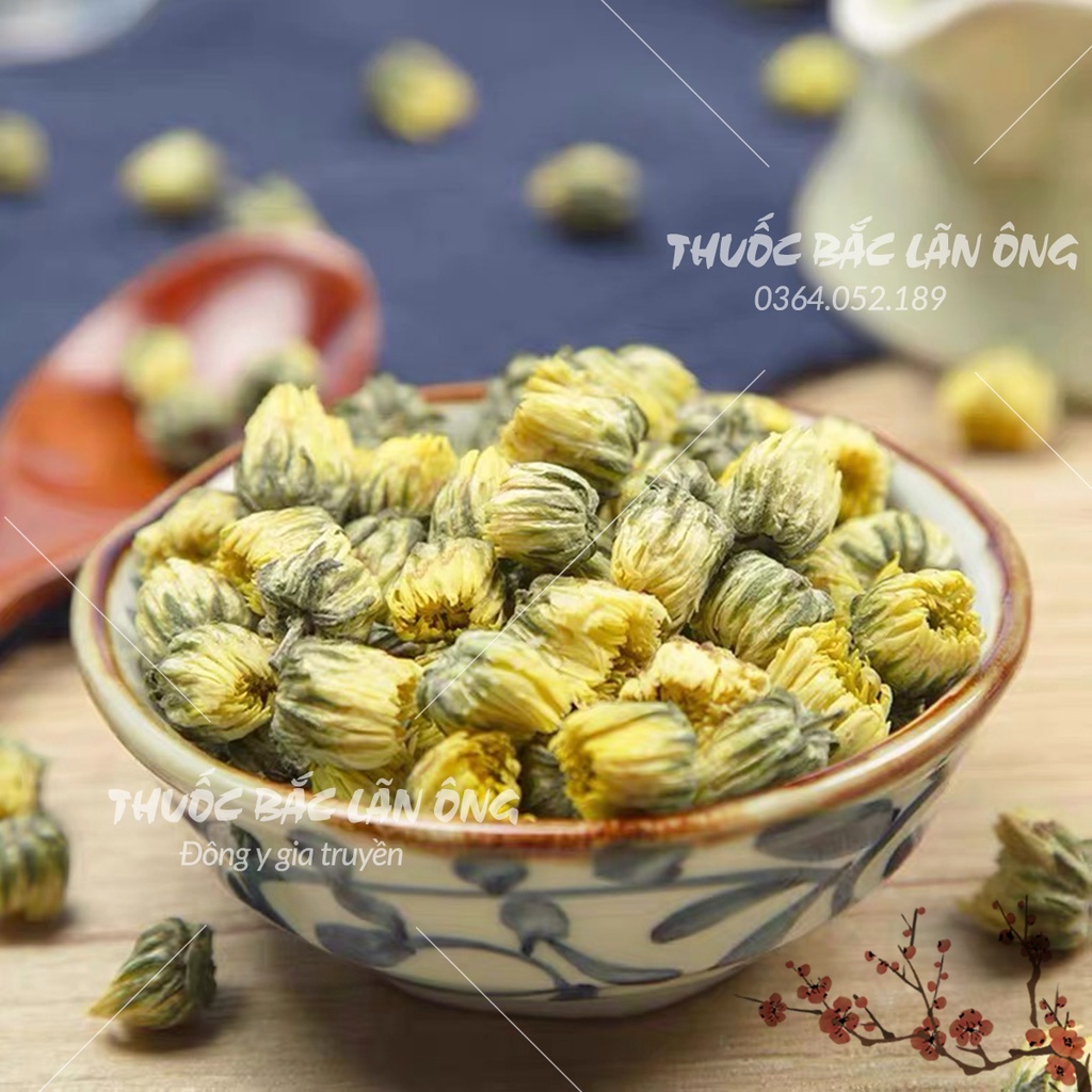 Hoa cúc nụ kim cương sấy lạnh 1kg (Kim cúc, cúc vàng nụ bé)