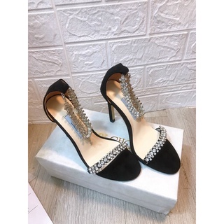 Sandal cao gót Jm choo quai đá fullbox