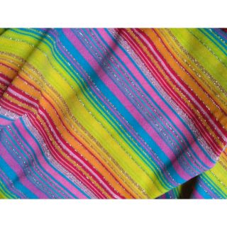 Vải thun cotton bảy màu ánh nhũ