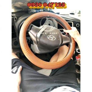 Bọc Da Vô Lăng Ô Tô Vân Cá Sấu