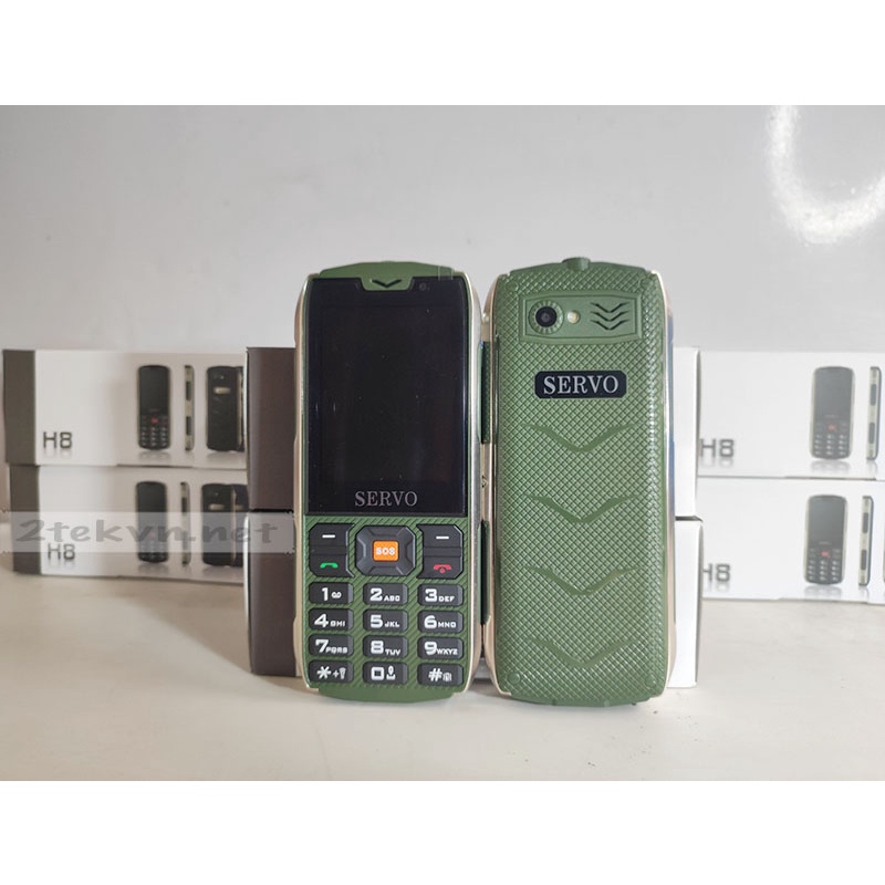 Điên thoại 4 sim Servo H8 loa to sóng khỏe pin siêu khủng có thể thay đổi giọng nói
