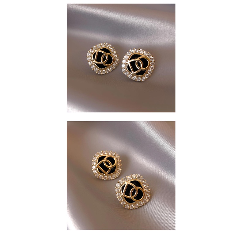 Khuyên Tai Hình Vuông Mạ Bạc 925 Thời Trang 2021 Phong Cách Mới Dành Cho Nữ